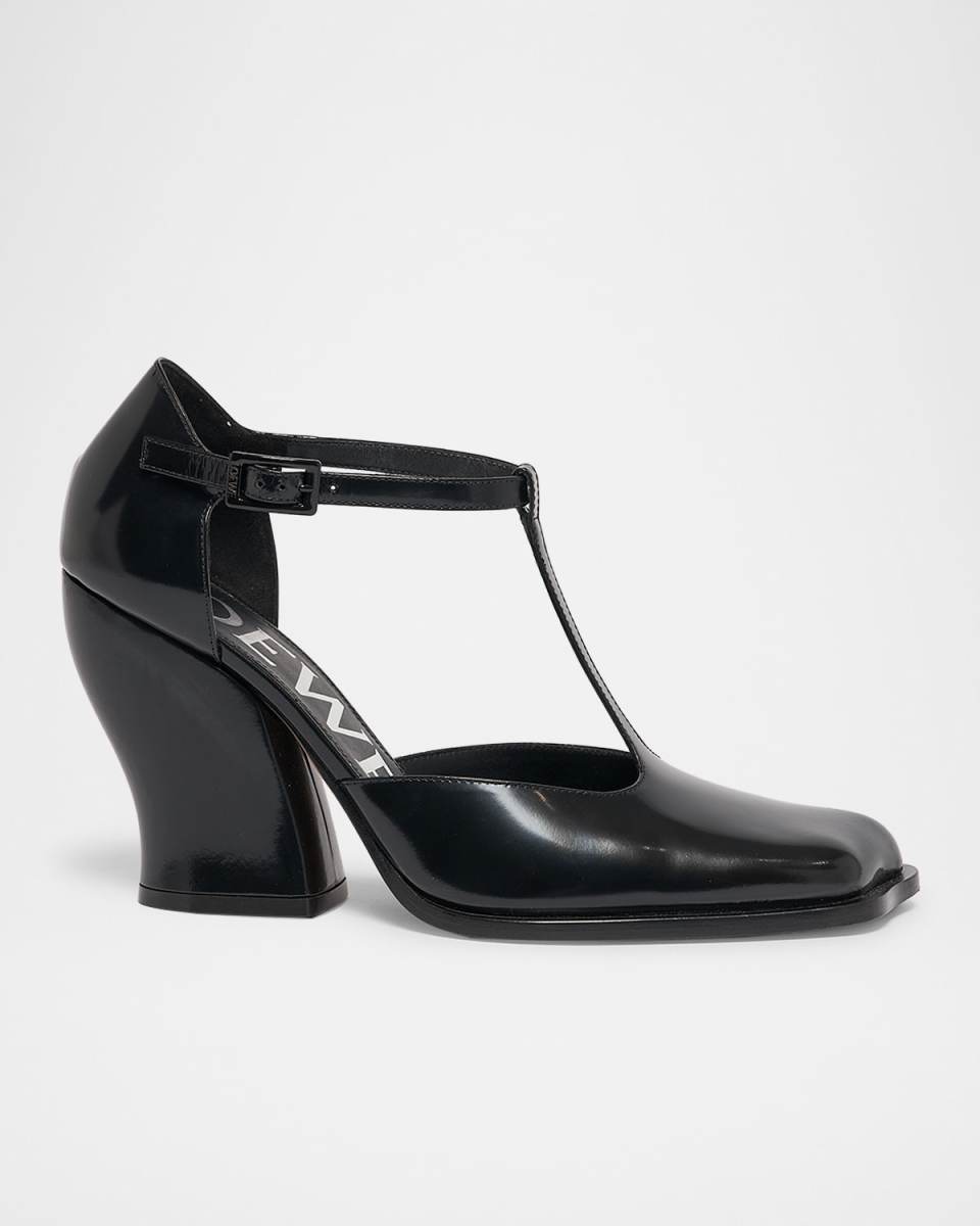 Onda Leather T-Bar Pumps